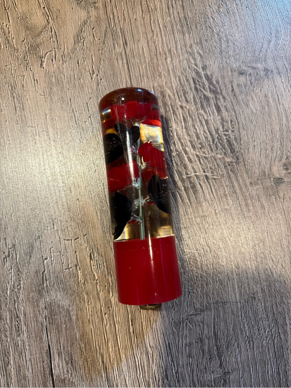 Red and Black flower resine Shift Knob for Toyota Corolla